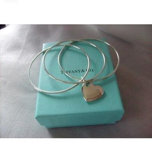 Tiffany & Co. Double Heart Triple Bangle